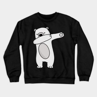 Dabbing Polar Bear Crewneck Sweatshirt